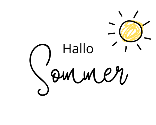 Weiß Minimalistisch Illustriert Sommer Sonne Instagram-Post